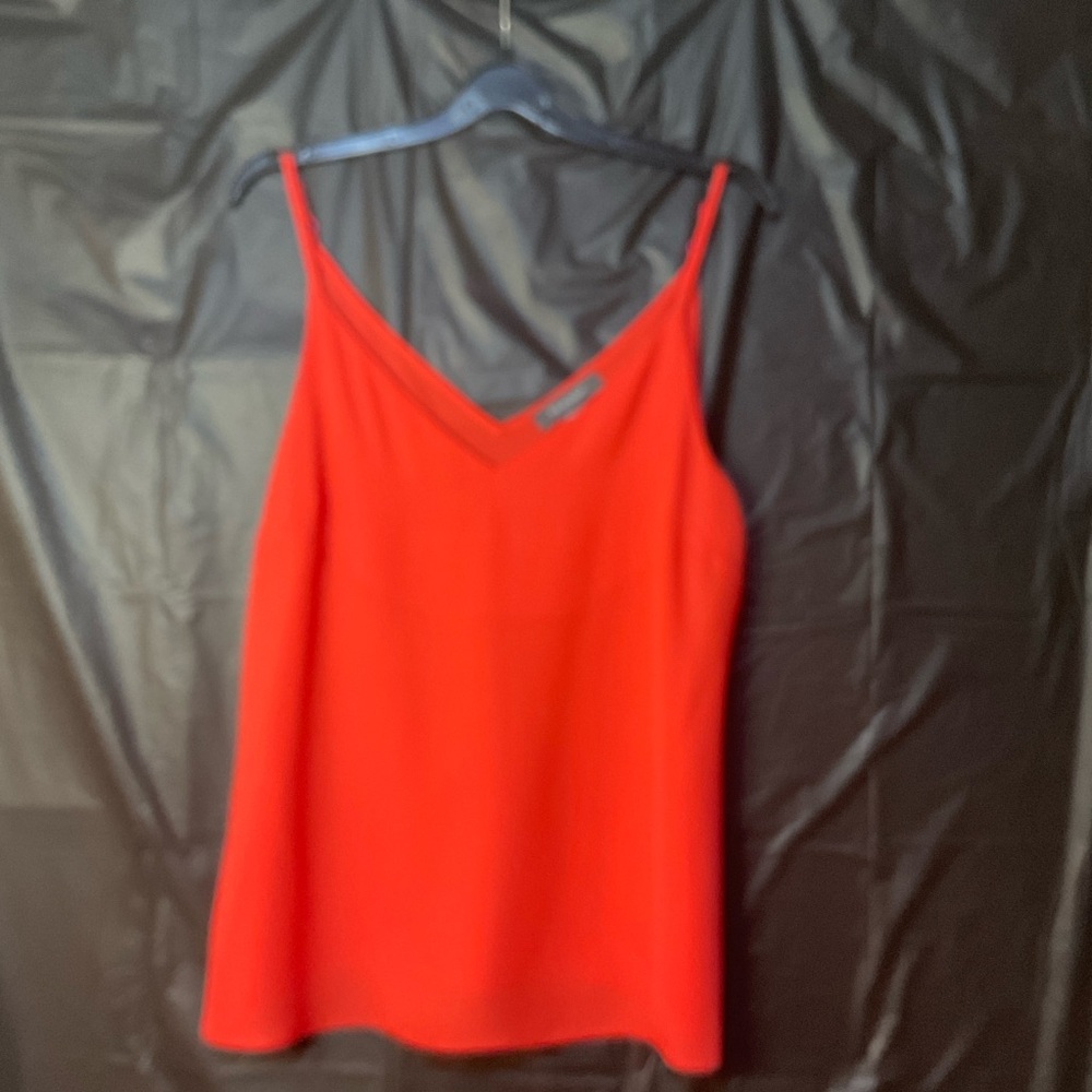 Tangerine Colored V-Neck Women Camisole